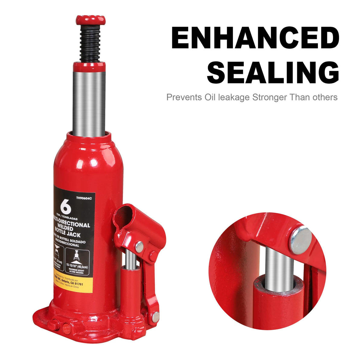 6 Ton Red Welded Car Bottle Jack N713