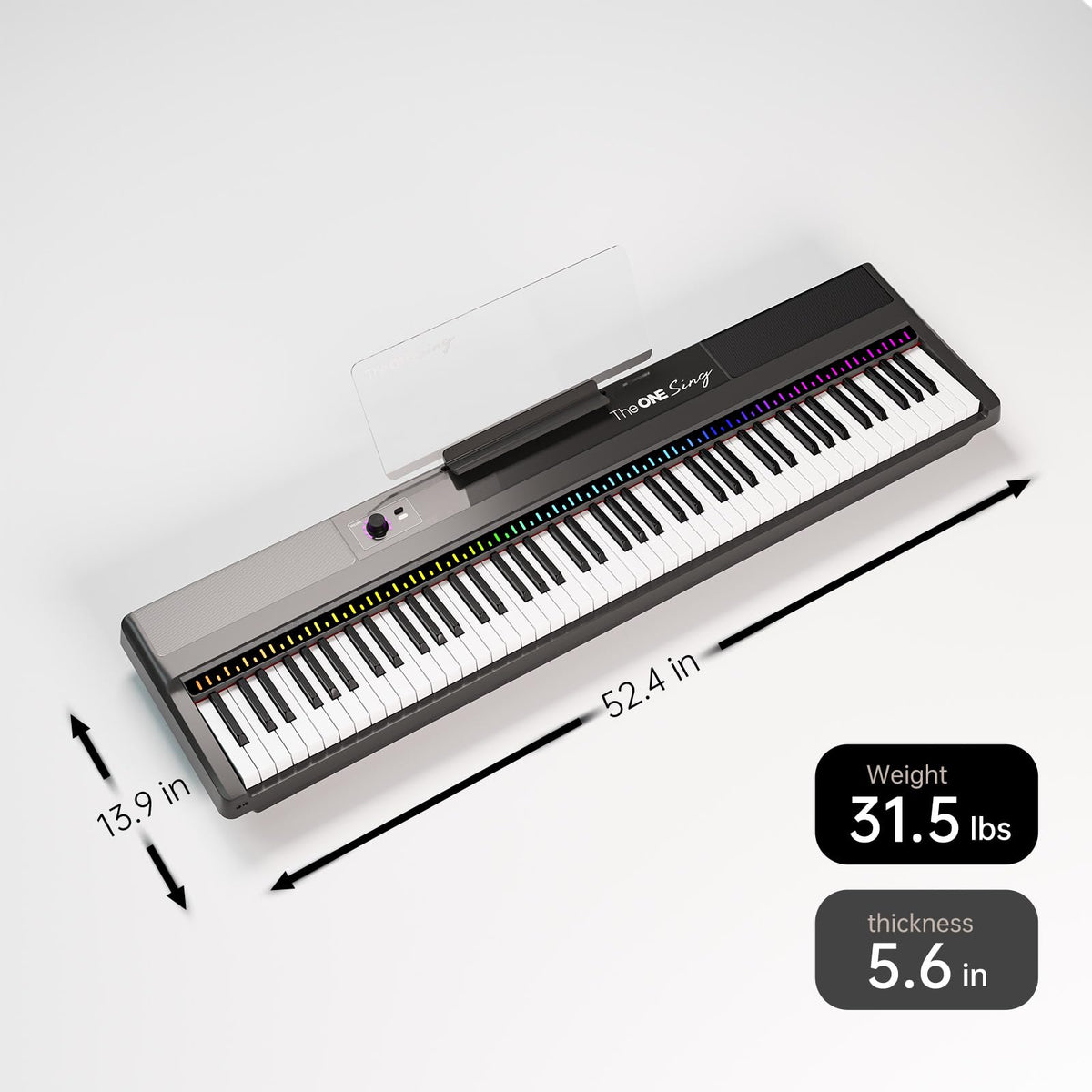 88-Key Weighted Hammer Action Digital Piano Keyboard B818