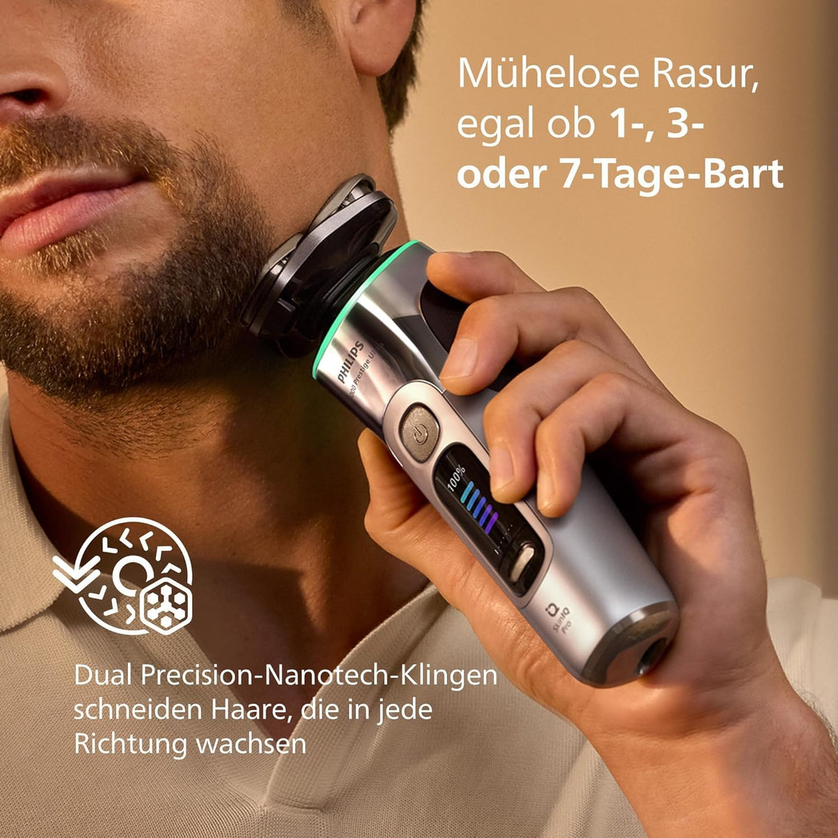 Electric Shaver Wet and Dry Razor with Trimmer Attachment T1144