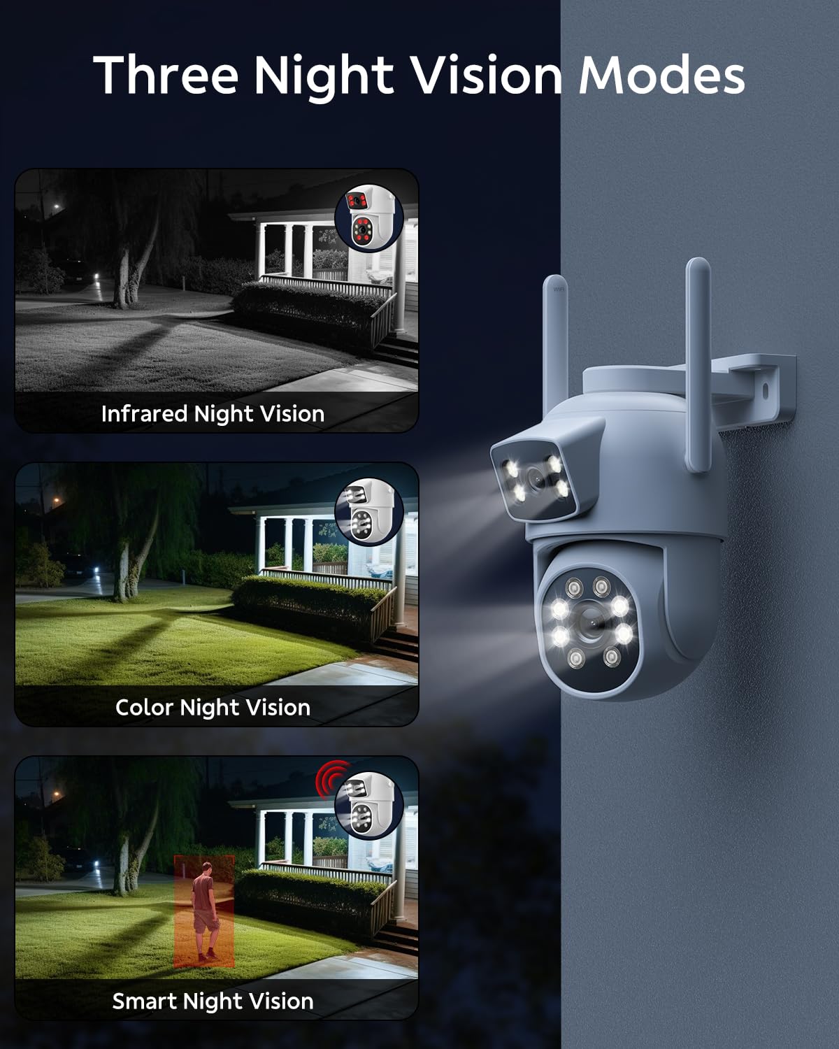 Wireless Outdoor 4 Cam Home Security Cameras System K952