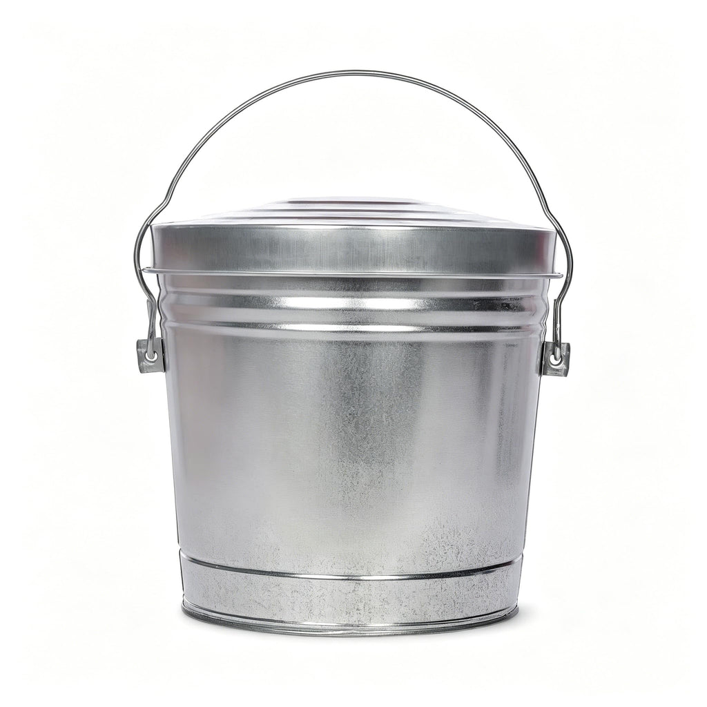 6-Gallon Galvanized Steel Locking Lid Storage Can K862410