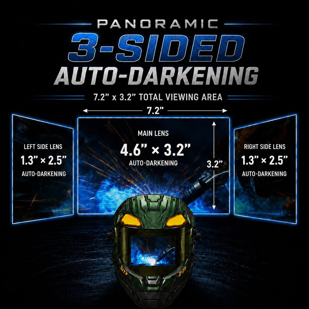 Intelligent Auto-Shade Welding Helmet M34823