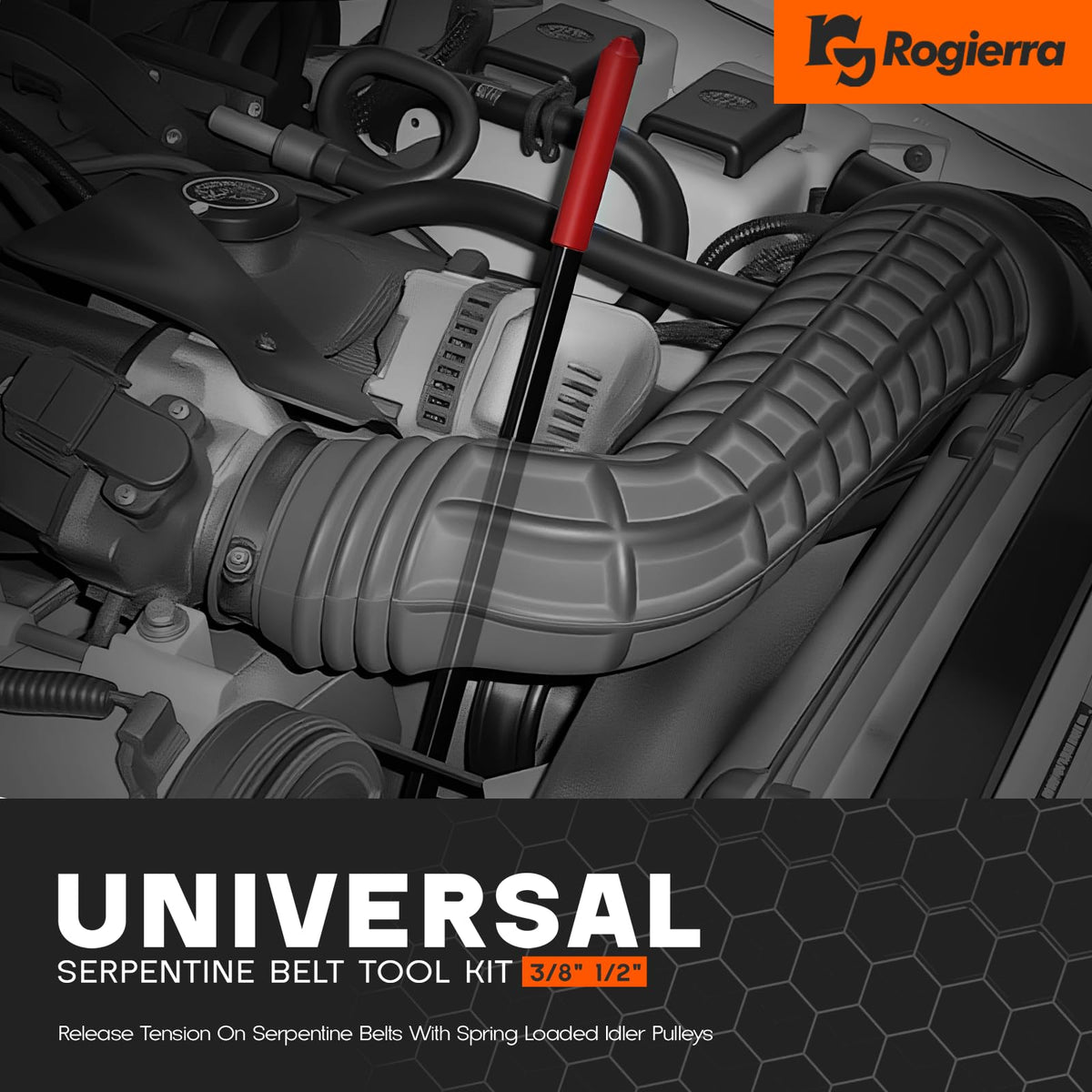Universal Serpentine Belt Tool Kit, 8PCS K12913
