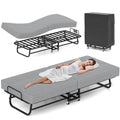 Folding Bed with Mattress, Memory Foam and Metal Frame, 75" x 31" G71444