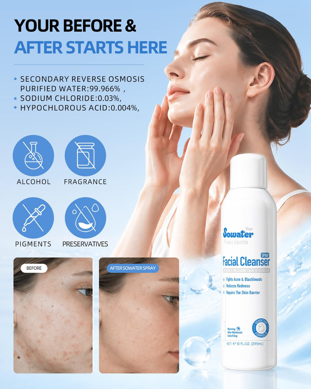 Hypochlorous Acid Facial Mist 10 oz S75751