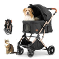 4-Wheel Pet Stroller with Reversible Handle U539204