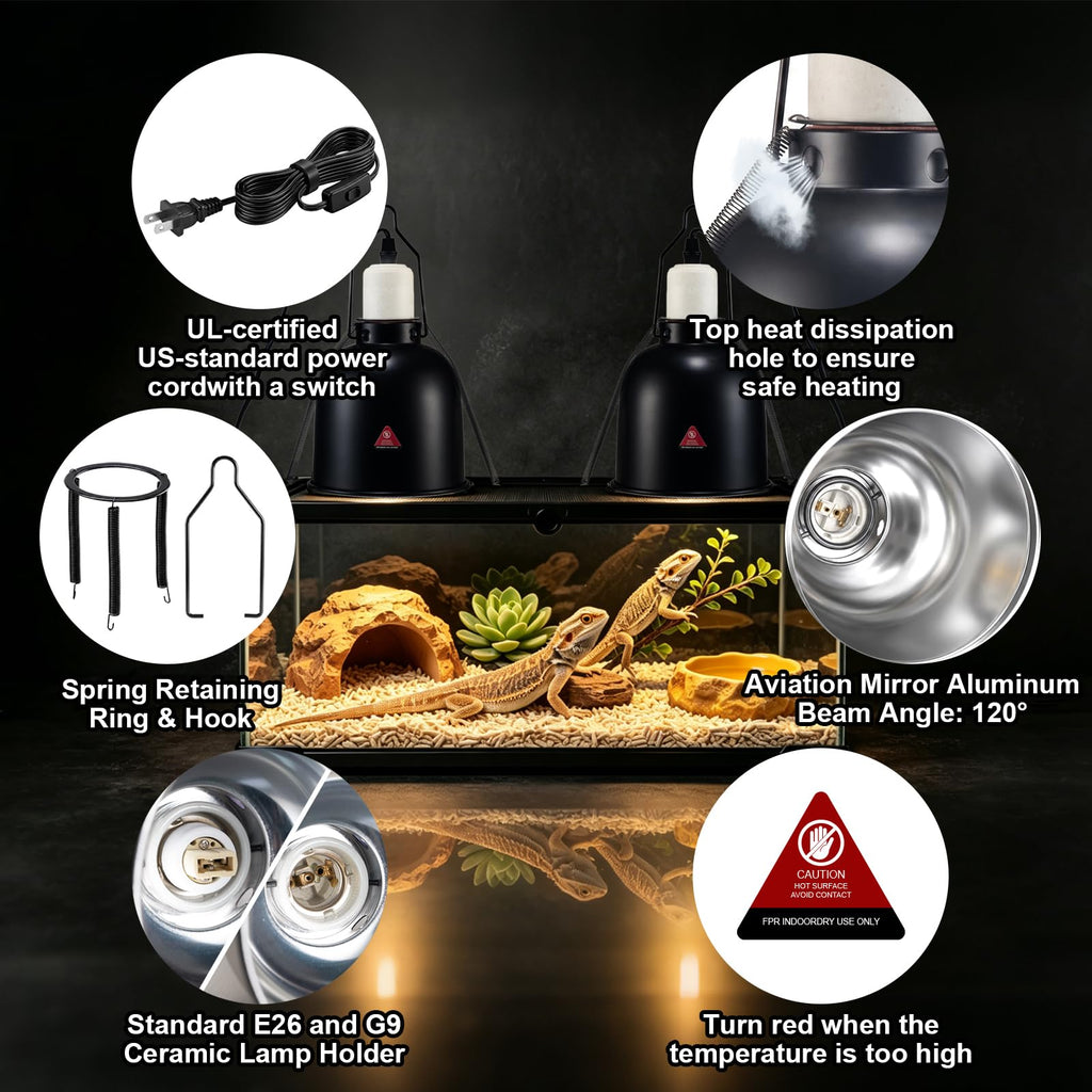 Ceramic Socket Reptile Heat Lamp Kit R6020