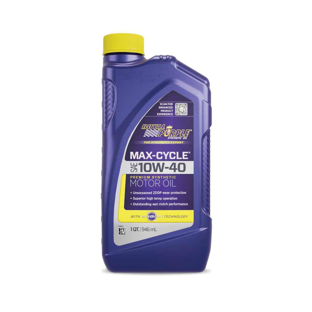 10W-40 High Performance Synthetic Motorcycle Oil 1 Quart Case of 6 I86118