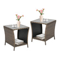 PE Rattan Wicker Outdoor Side Table O194718