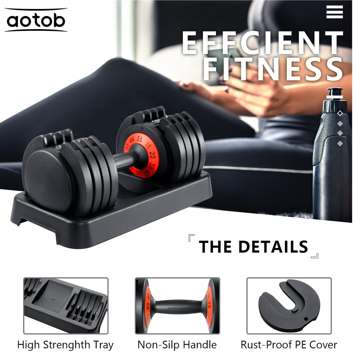 Adjustable Dumbbell Set 25/55 Lbs (Pair) Z237483