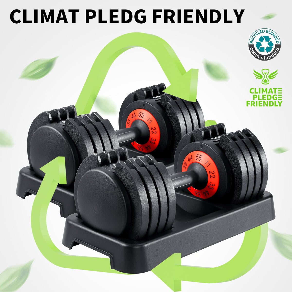 Adjustable Dumbbell Set 25/55 Lbs (Pair) Z237483