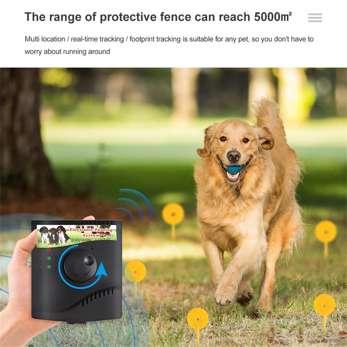 Electronic Dog Fence & Waterproof Training Collar System O6802