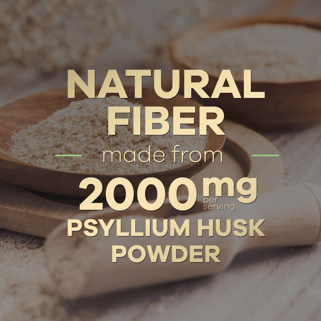 Psyllium Husk Capsules 2000 mg 120 Capsules T14479