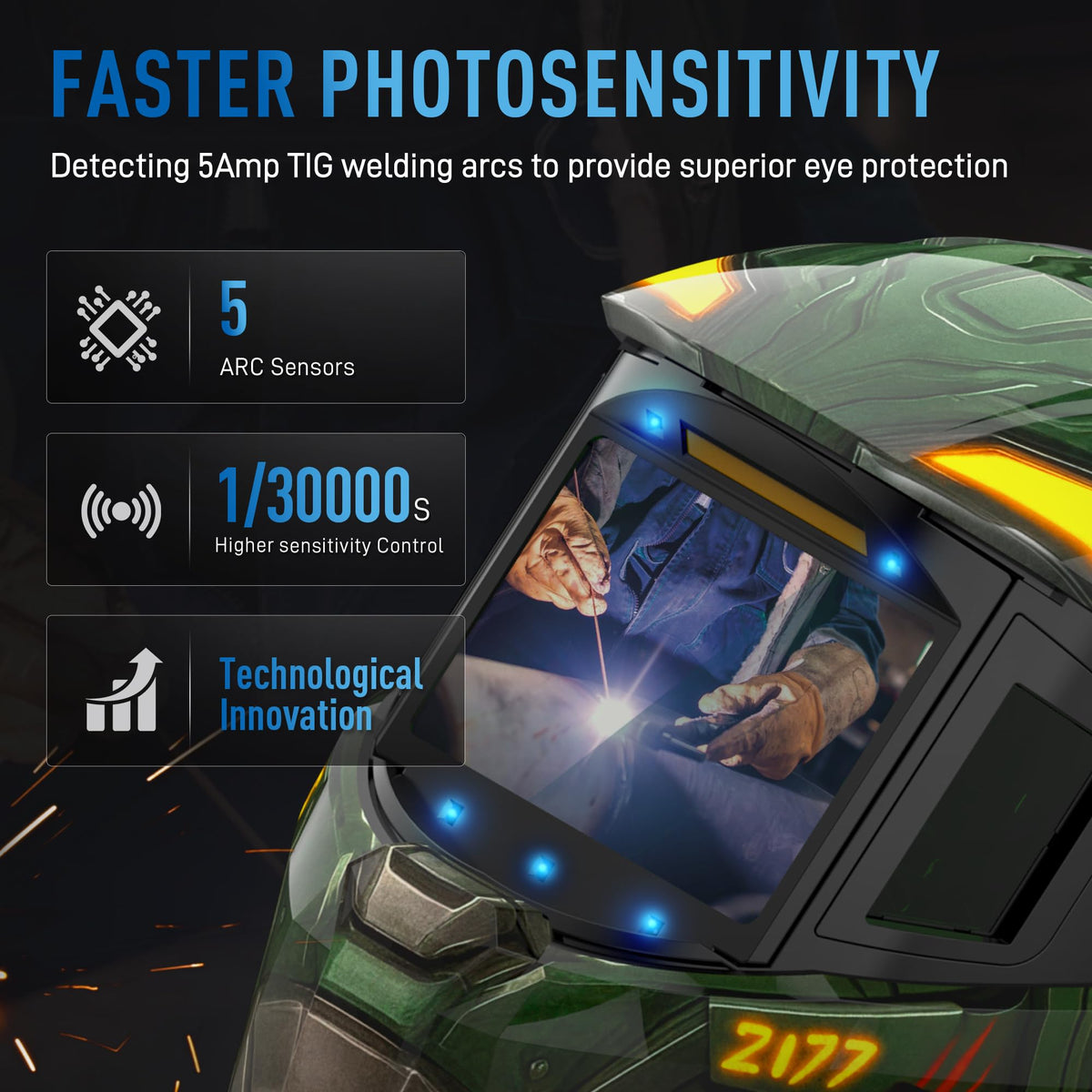 Intelligent Auto-Shade Welding Helmet M34823