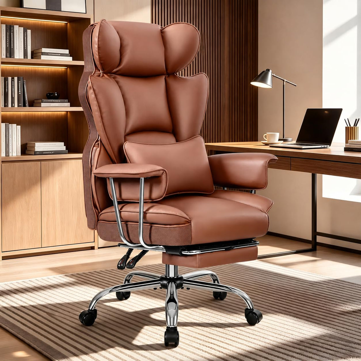 Big and Tall High Back Office Chair with Footrest F282