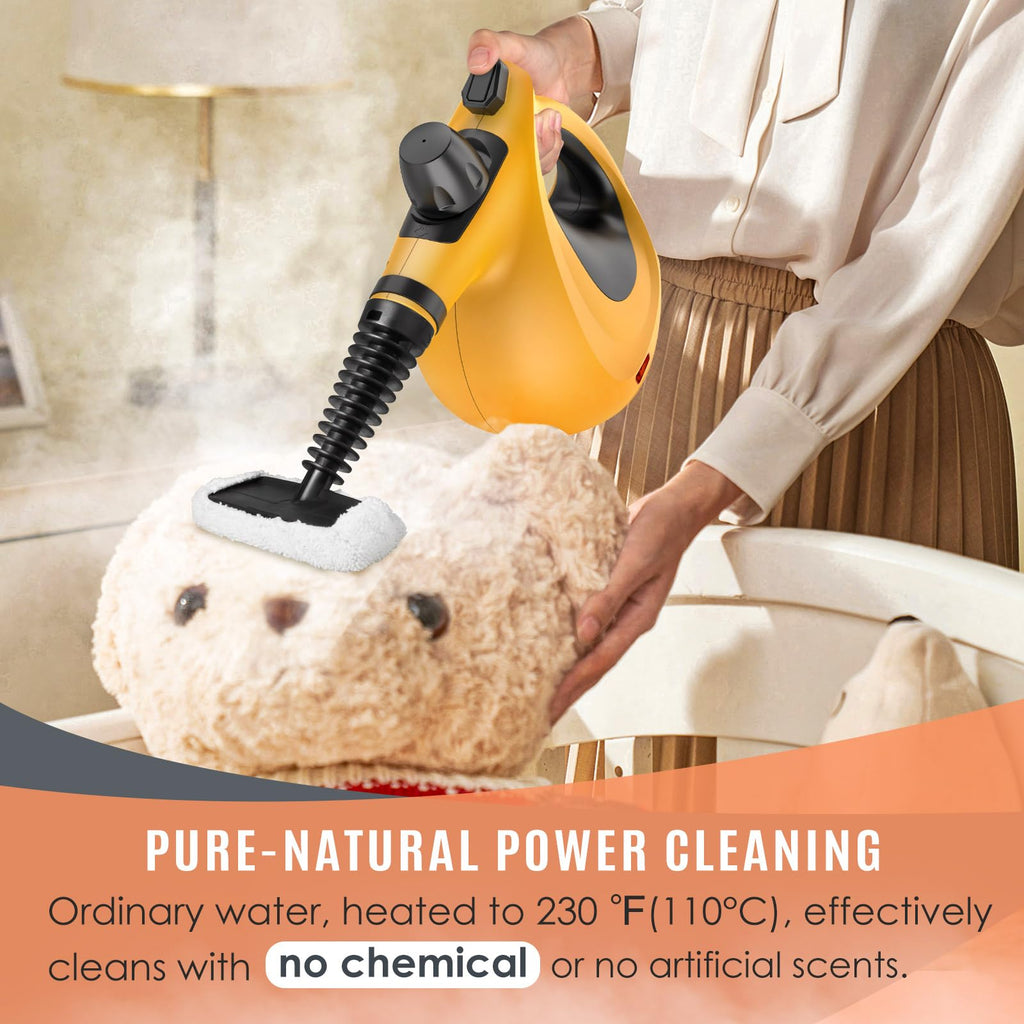 Pressurized Handheld Multi-Surface Natural Steam Cleaner with 12 pcs Accessories U7940