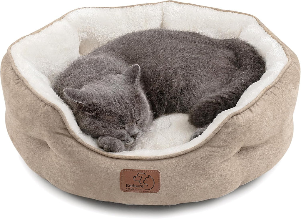 Small Washable Round Dog Bed D416786