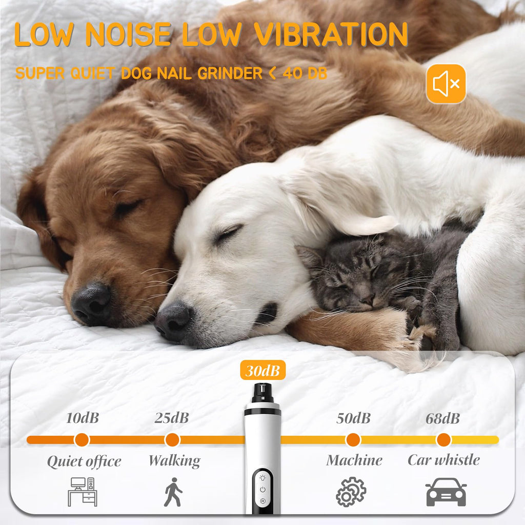 Silent Rechargeable Electric Pet Nail Grinder F90105