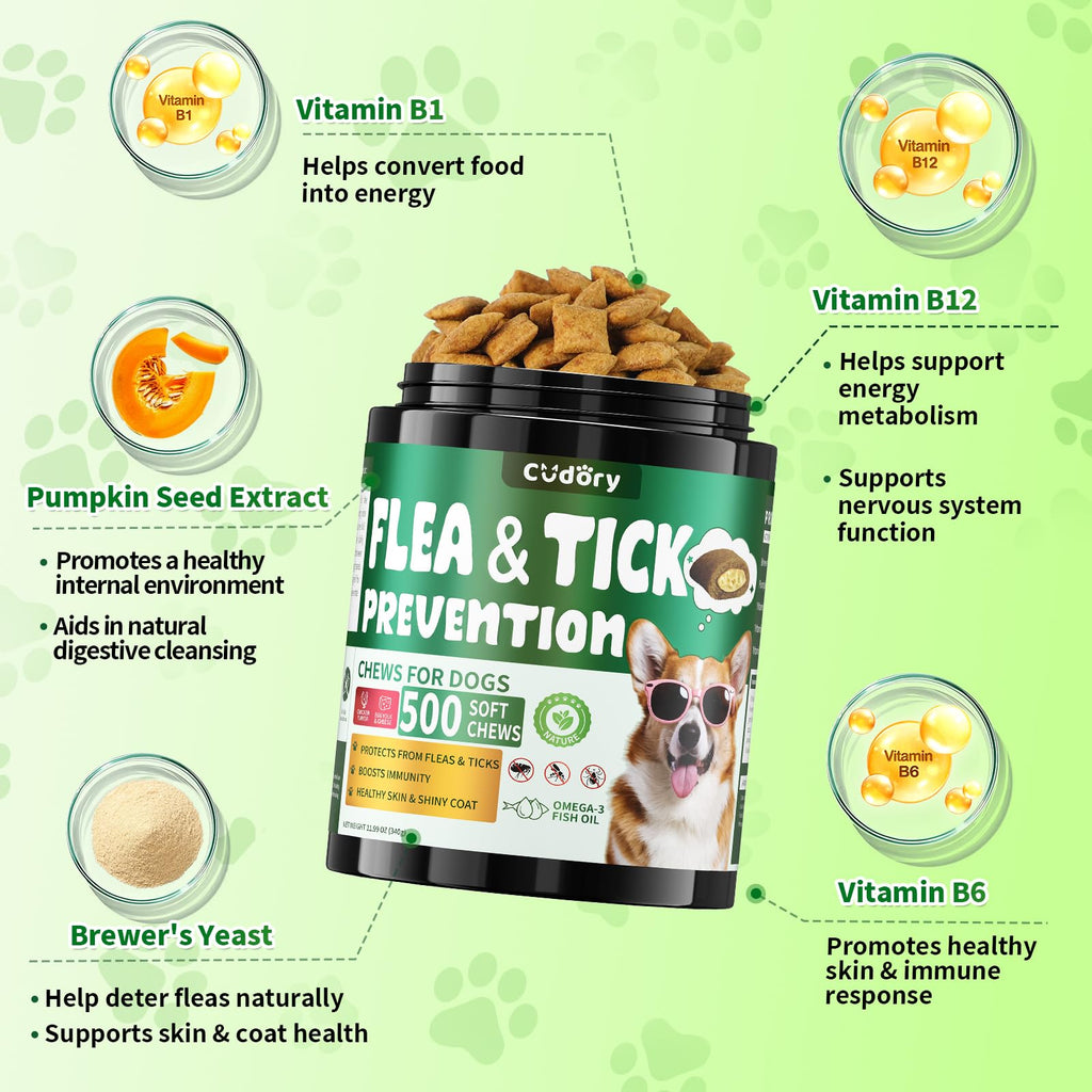 Flea and Tick Prevention for Dogs Chews P5887