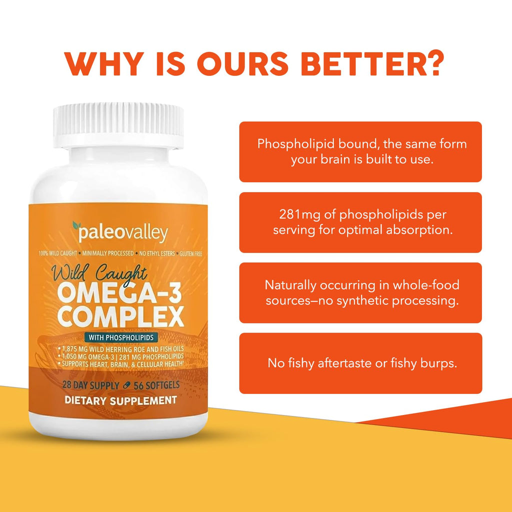 Wild Caught Omega-3 Fish Oil 750mg DHA 187mg EPA T887658