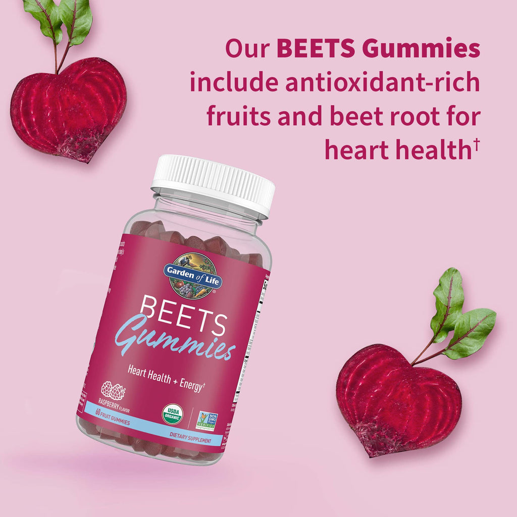Organic Beet Gummies Raspberry Flavored 30 Servings Z428