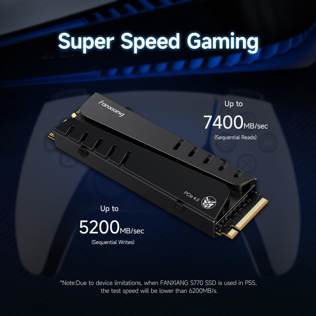 1TB NVMe M.2 SSD with Heatsink and DRAM W2533