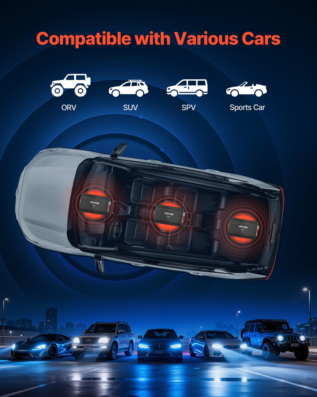 4 Channel Bridgeable Class A/B Car Audio Amplifier S938492