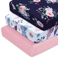3 Pack Soft Crib Sheets 28'' X 52'' Microfiber Y26254