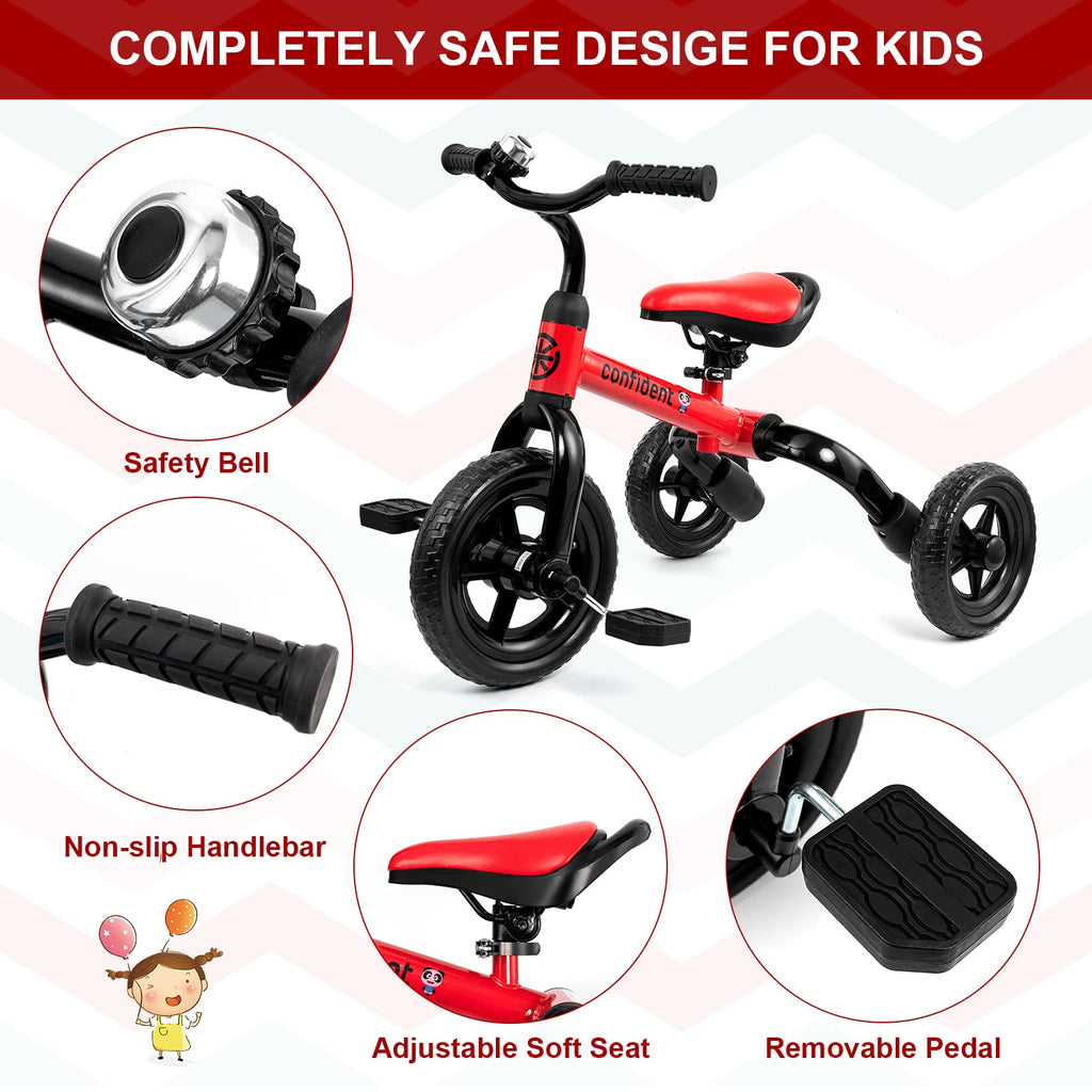 Tricycle for Toddlers 2-5 Years, 3 in 1 Folding Bike F4422