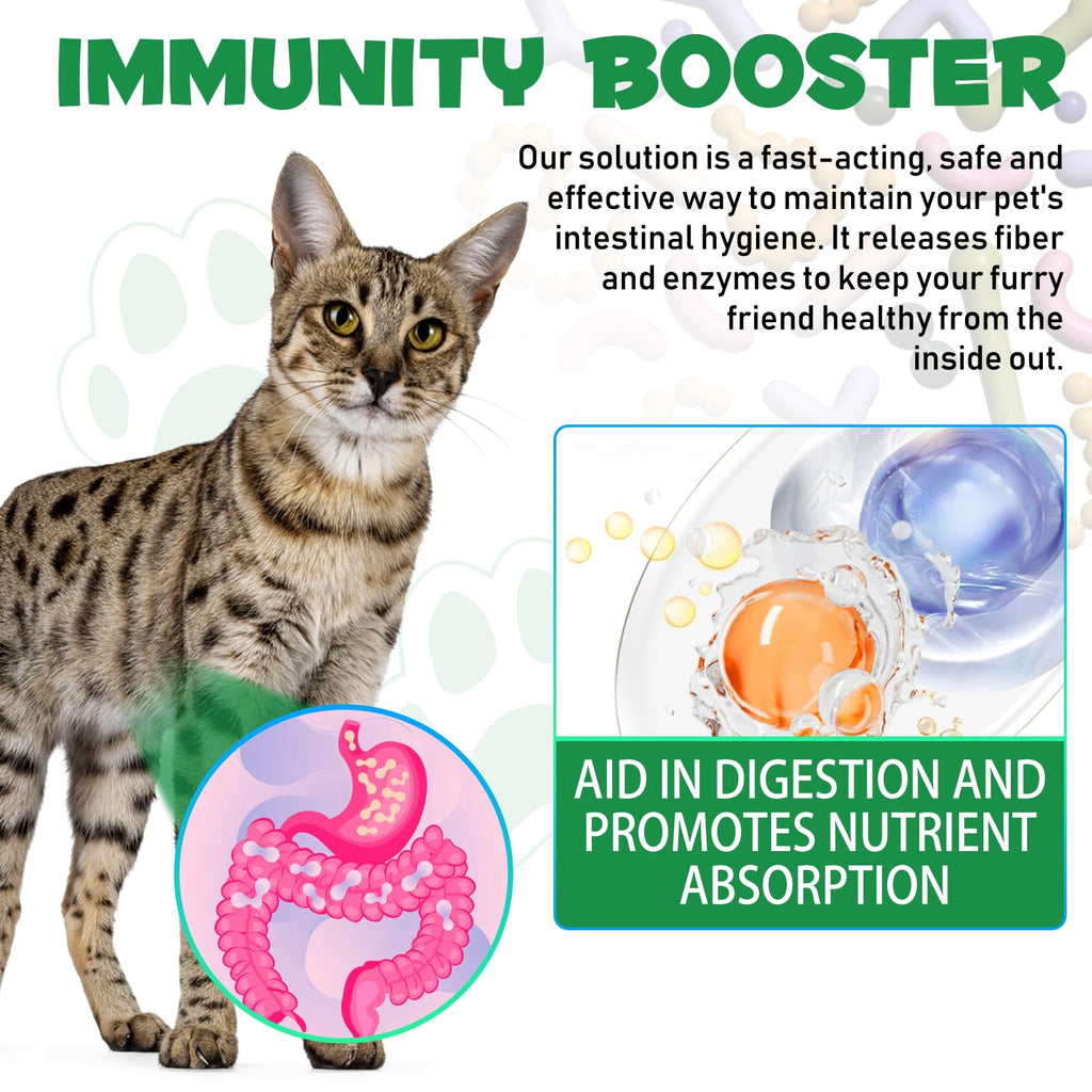 Natural Probiotic Digestive Support Supplement Drops for Cats F8263