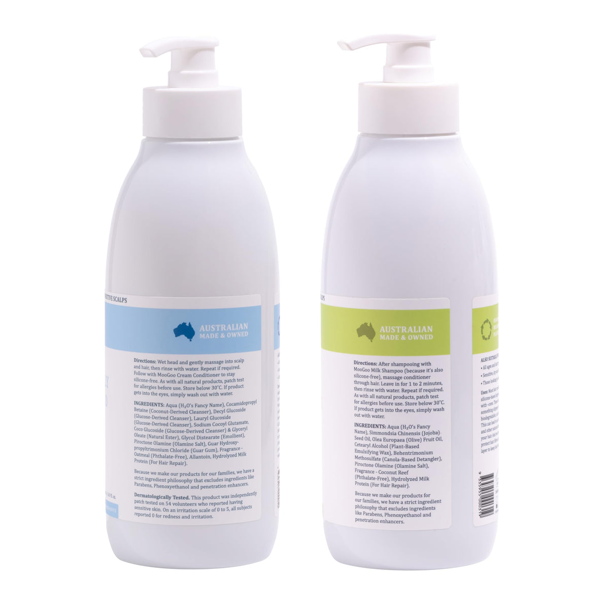 Natural Milk Shampoo & Cream Conditioner Pack - Sulphate-Free, Silicone-Free, Paraben-Free - 2x 16.9 fl oz U812