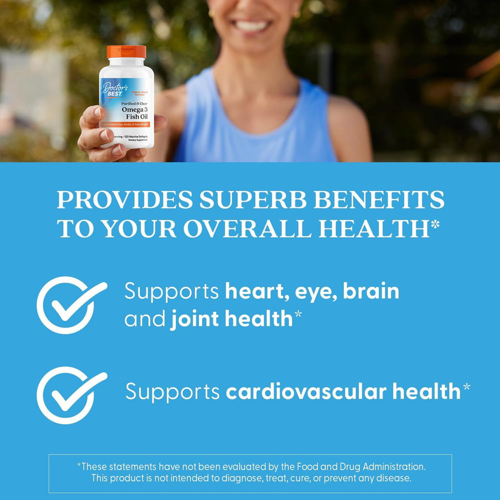 Omega 3 Fish Oil Supplement, Gluten Free, 120 Marine Softgels W53906