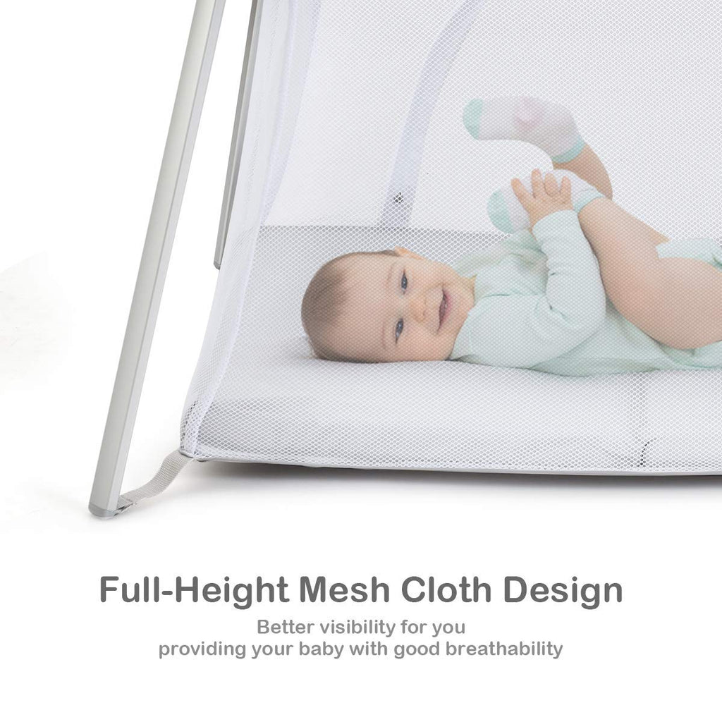2 in 1 Portable Baby Playard with Mattress and Carry Bag V1195