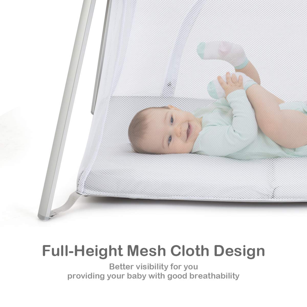 2 in 1 Portable Baby Playard with Mattress and Carry Bag V1195