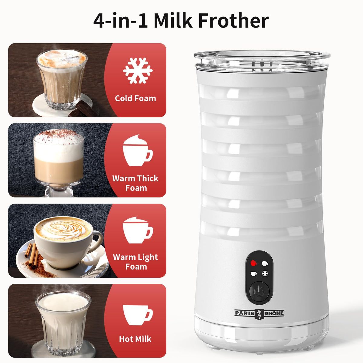 4-in-1 Electric Automatic Milk Frother J761