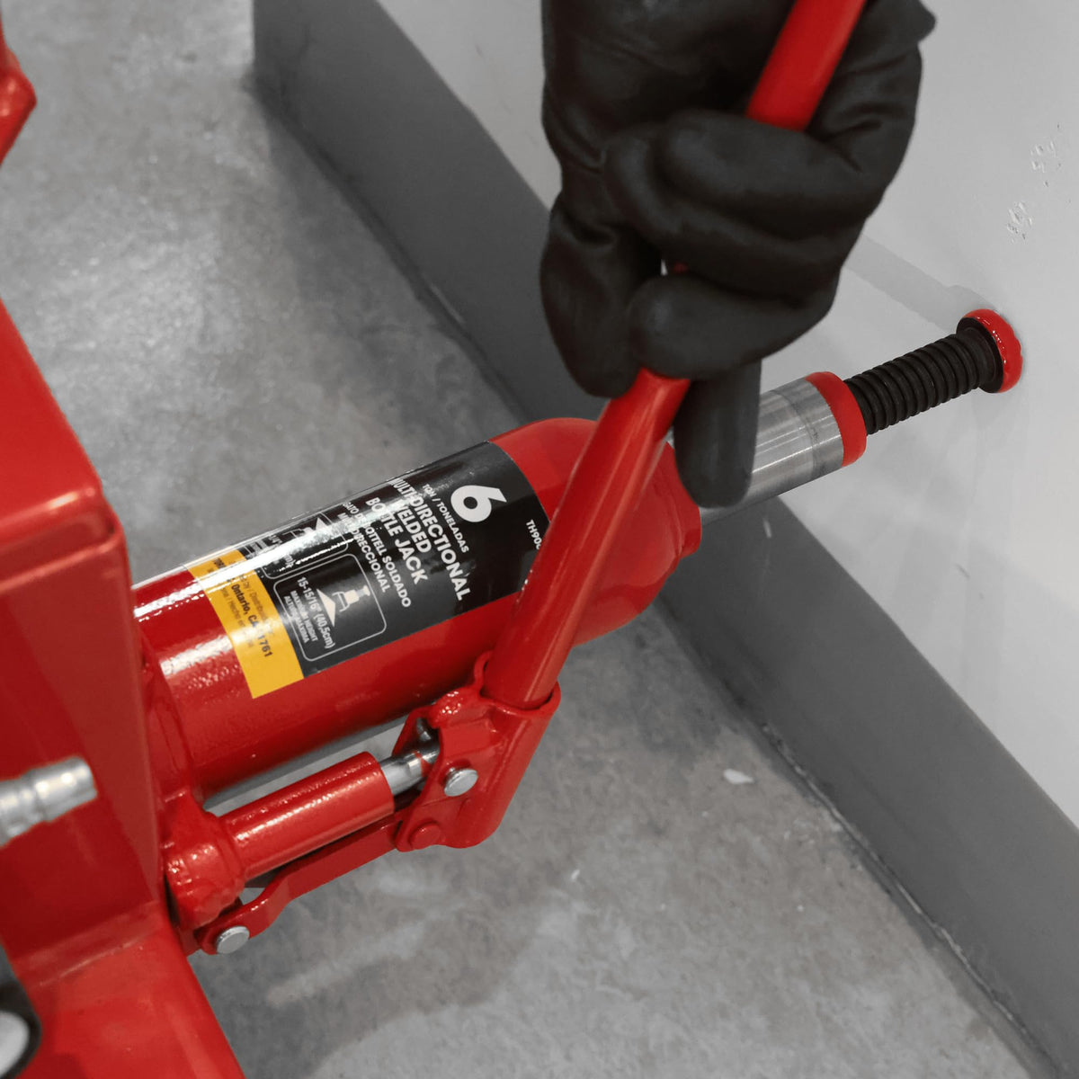 6 Ton Red Welded Car Bottle Jack N713
