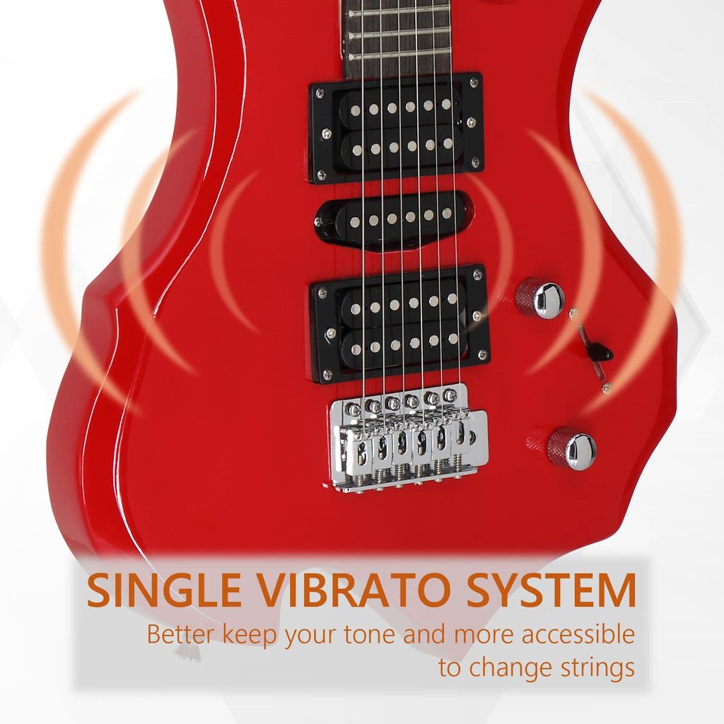 Red Electric Guitar Kit with Amplifier P691324