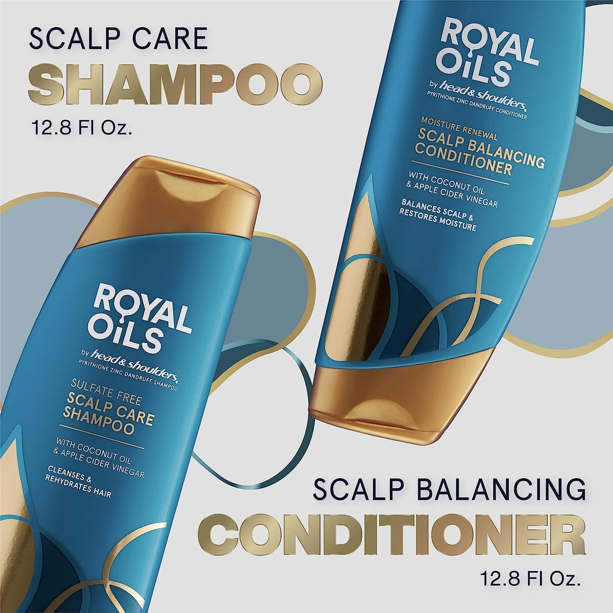 Shampoo and Conditioner Set 1% Pyrithione Zinc 12.8 fl oz T700041