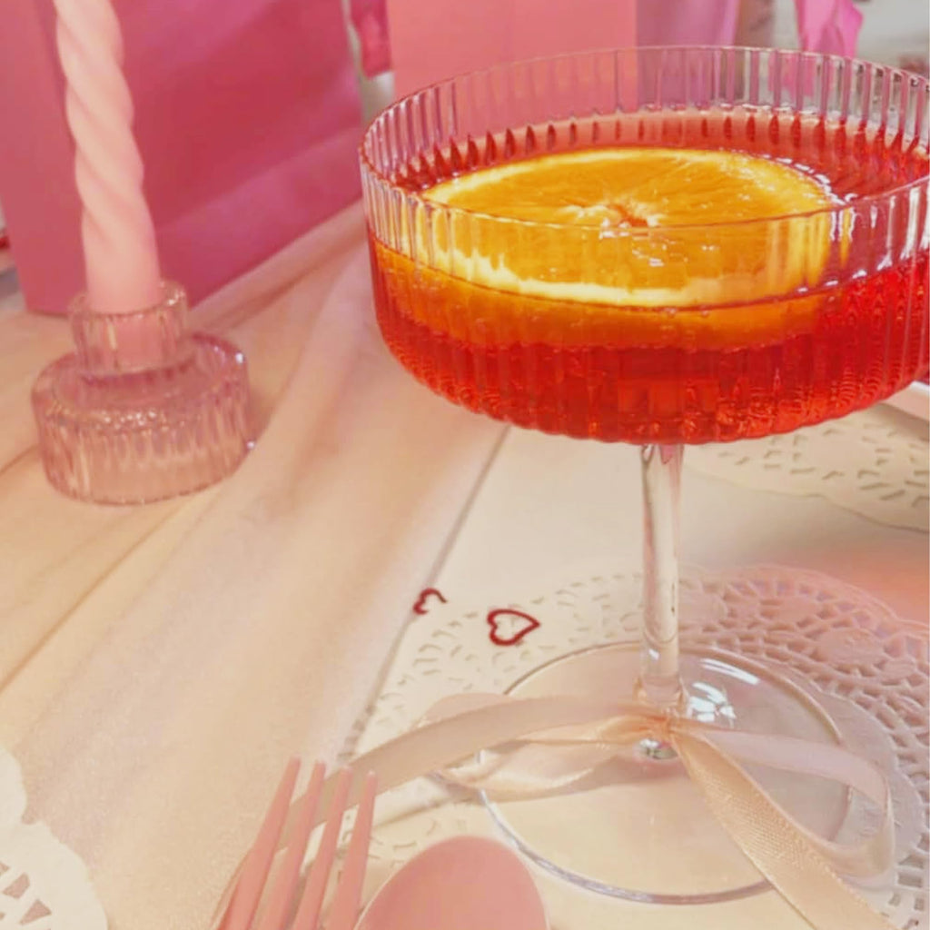 Champagne Coupe Glasses Set of 6, 8 oz Crystal Cocktail Glassware K440