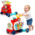 Baby Push Walker Toddler Walking Toy with Busy Board Q86270