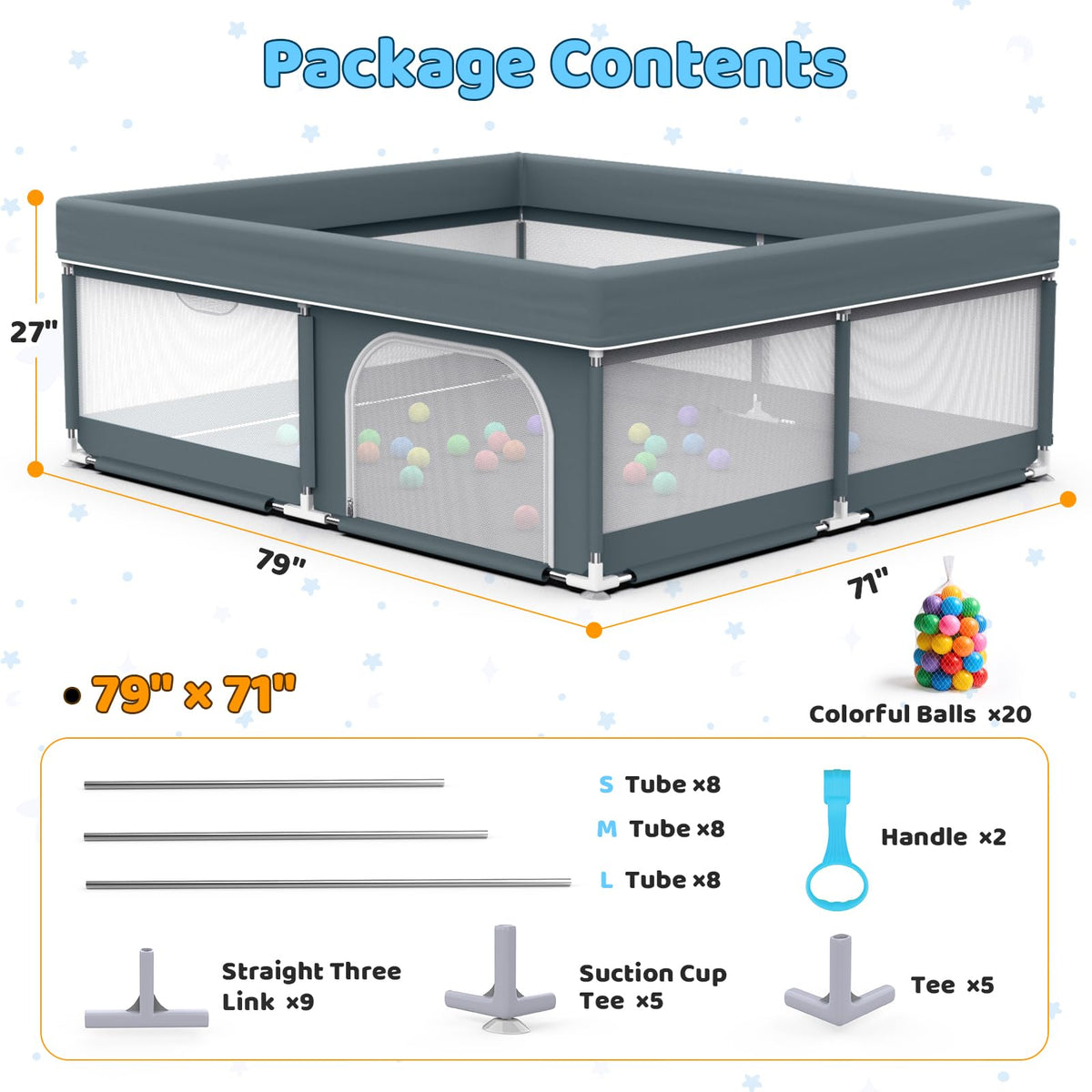 Large Baby Playpen W159