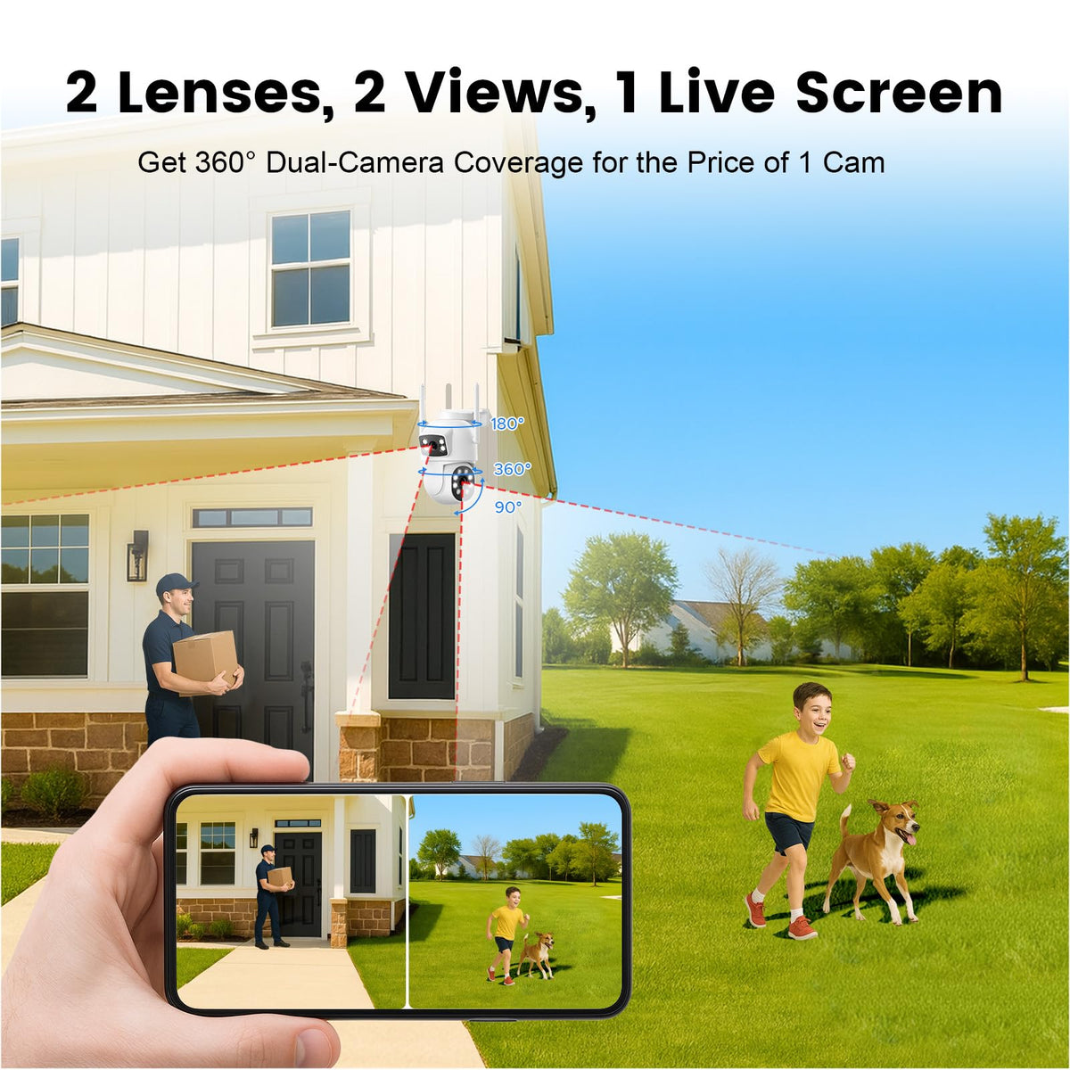 Wireless Outdoor 4 Cam Home Security Cameras System K952