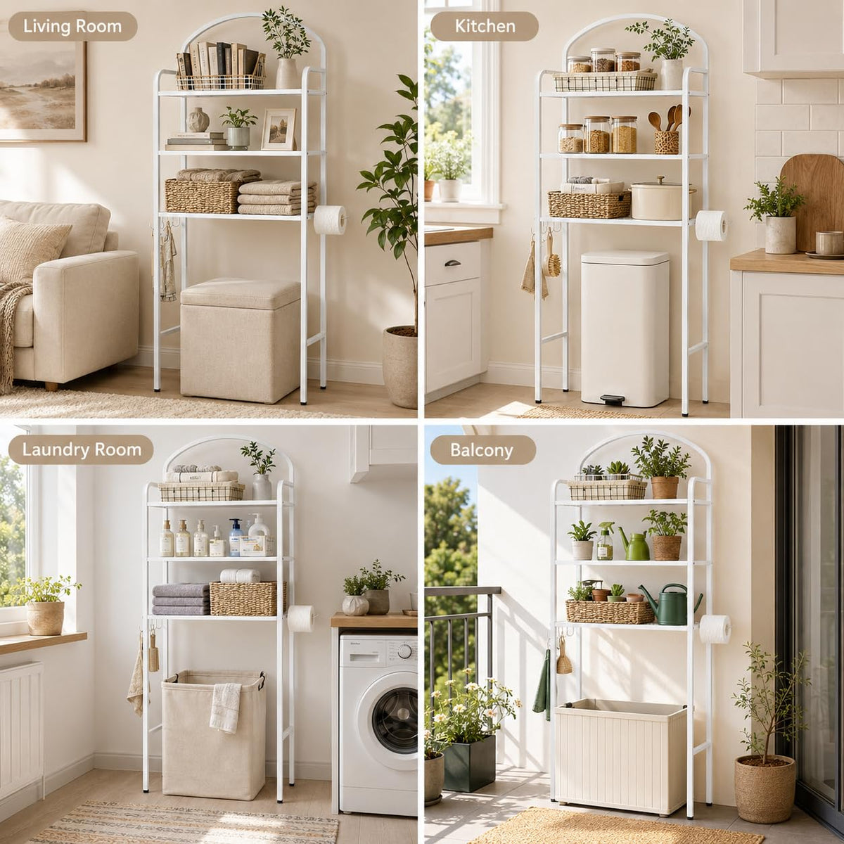 3 Tier Over The Toilet Storage Rack T7914