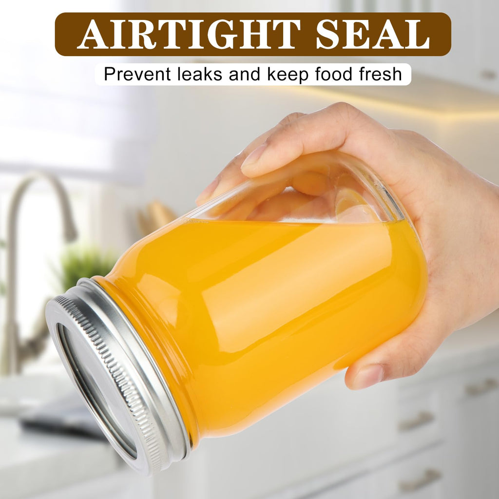 20 Pack 12 oz Mason Jars with Lids and Bands P9616