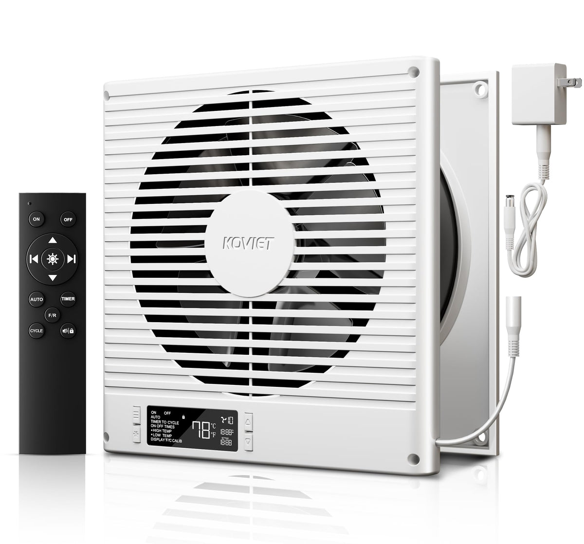 8" Room to Room Ventilation Fan with Remote U830