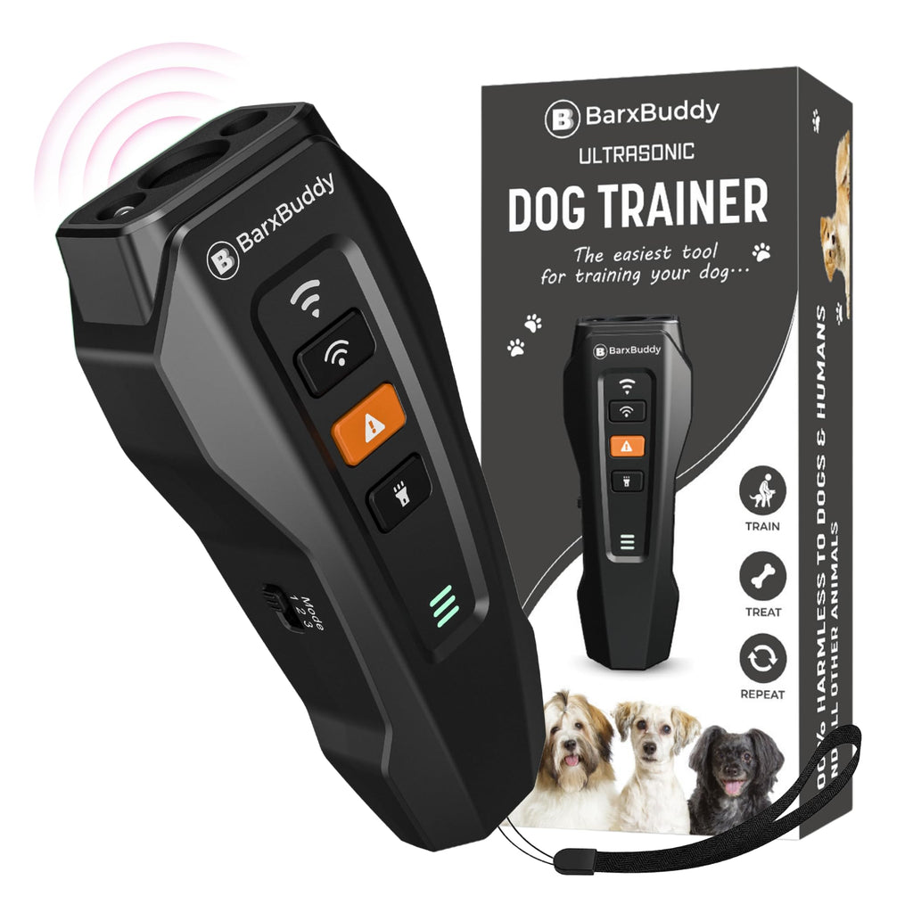 Long Range Ultrasonic Rechargeable Anti Bark Device for Dogs (Black) T42159