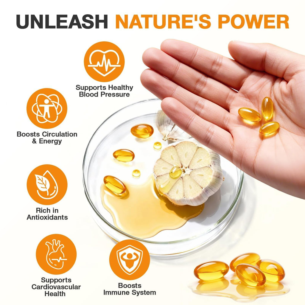 Odorless Garlic Extract Softgels 10000mg 300 Count R5614