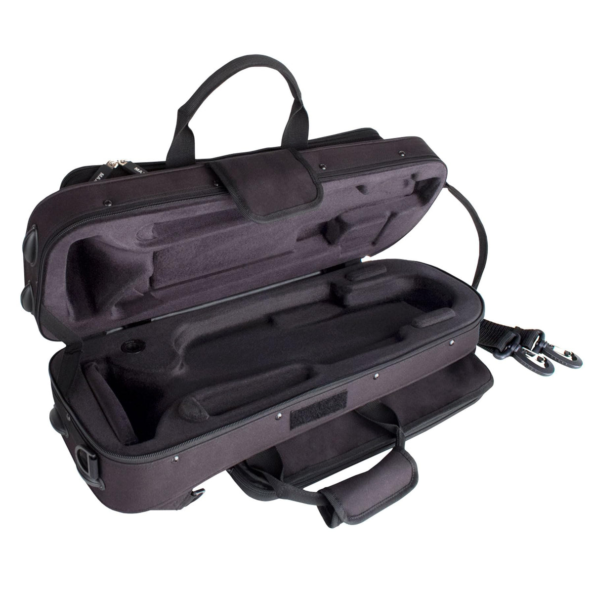 Black Trumpet Case with Sheet Music Pocket Y8980