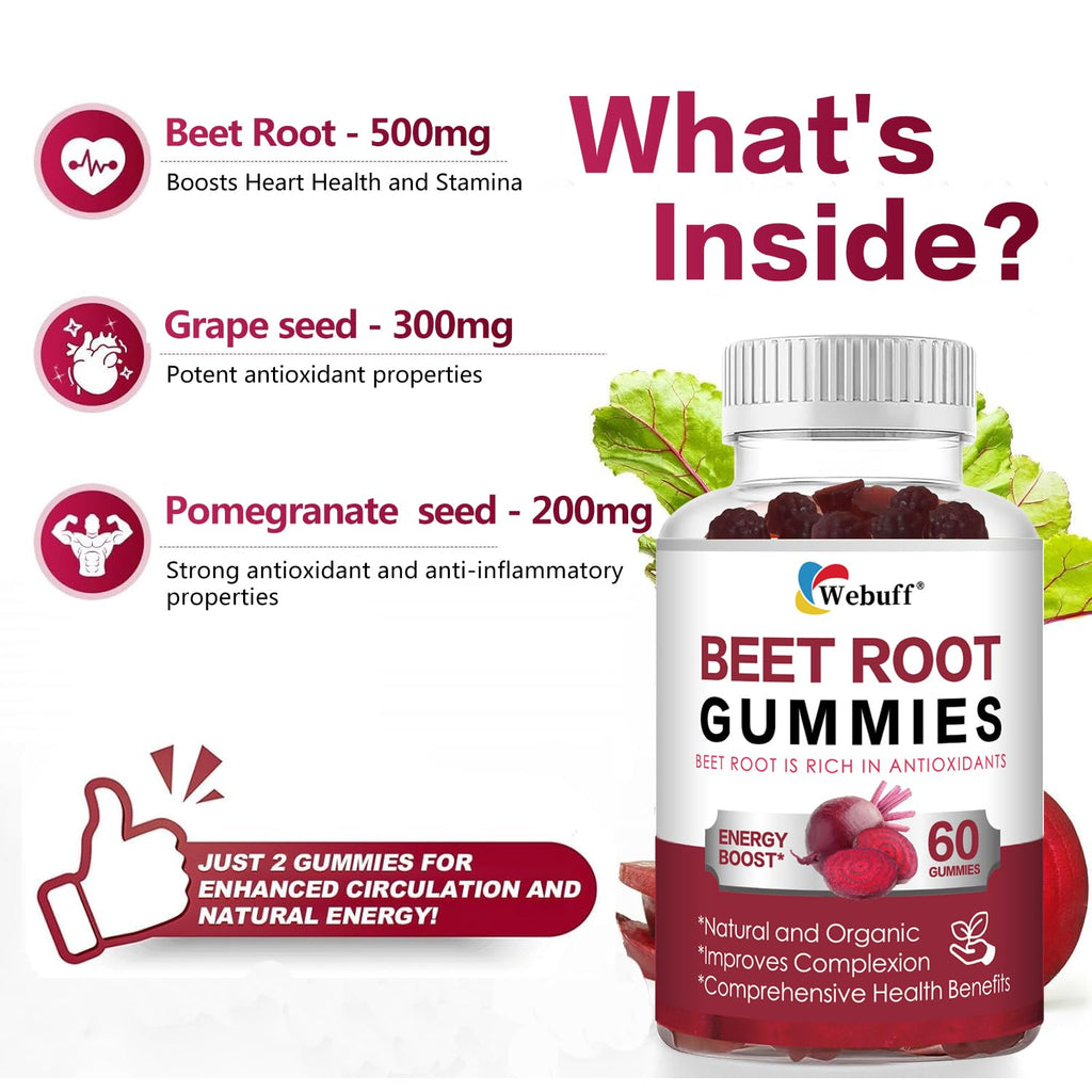 Sugar Free Beet Root Gummies L990