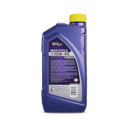 10W-40 High Performance Synthetic Motorcycle Oil 1 Quart Case of 6 I86118